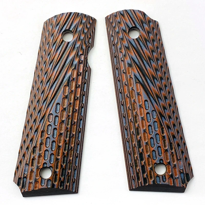 1 زوج G10 المواد المركبة 1911 القبضات مقبض كبسولة نمط بقع عرقوب الموازين DIY بها بنفسك صنع تعديل إصلاح الملحقات