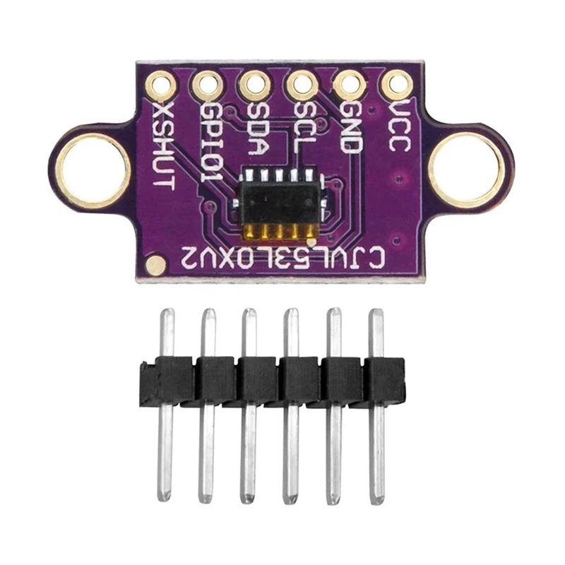 6PCS VL53L0X V2 Laser Distance Measuring Sensor Module Time-Of-Flight Distance Measurement With Serial And PWM Output