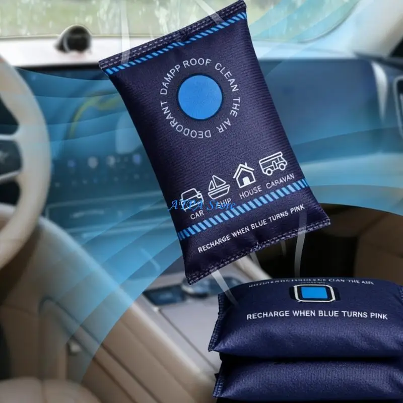 U13C Reusable Silicone Dehumidifier Bag for Car Home and Wardrobe Moisture Control