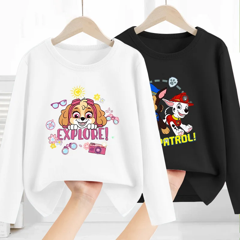 

Одежда «Щенячий патруль» для девочек и мальчиков, футболка с длинными рукавами «Скай Чейз», модные топы с принтом персонажей мультфильмов, модная футболка, подарки на день рождения