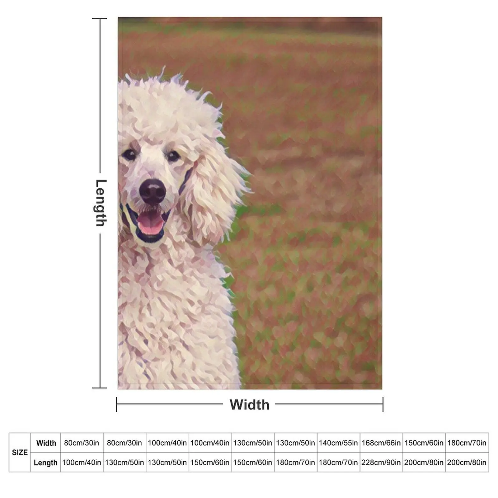 Poodle Throw Blanket for winter Sleeping Bag Giant Sofa Furrys For Baby Bed covers Blankets