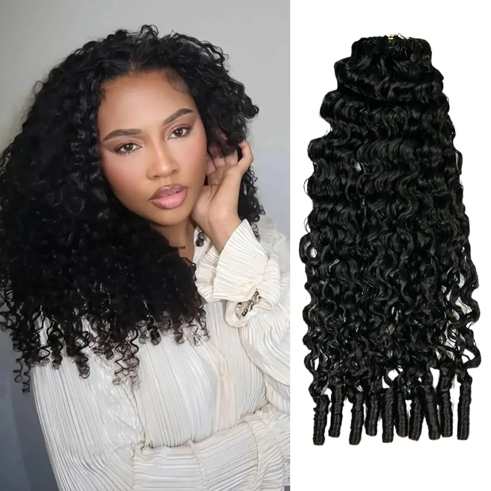 

Бирманские кудрявые волосы для плетения крючком, невидимые, предварительно разделенные, без узлов, 3C 4A, для плетения кос и твистов, накладные пряди