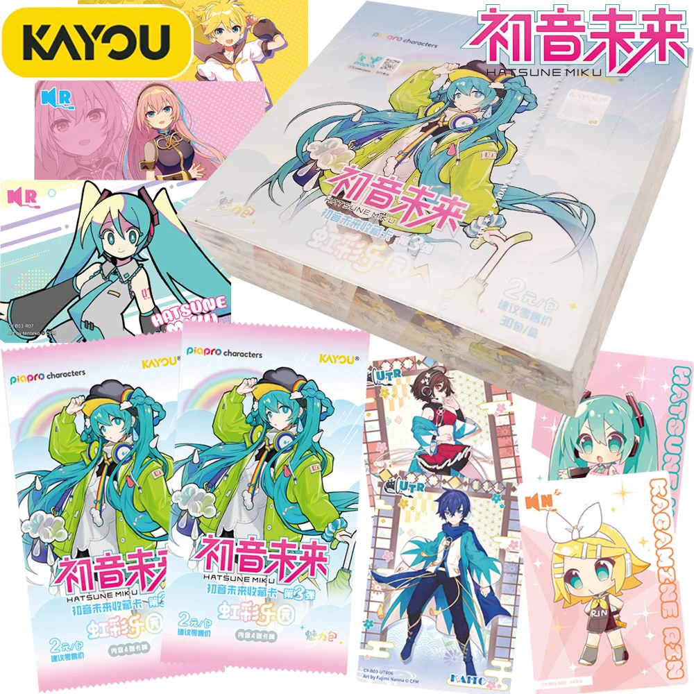 

KAYOU Original Official Hatsune Miku High Quality Hobby Cards Famous Classic Virtual Singer Basic Character Portrait Cards Gifts