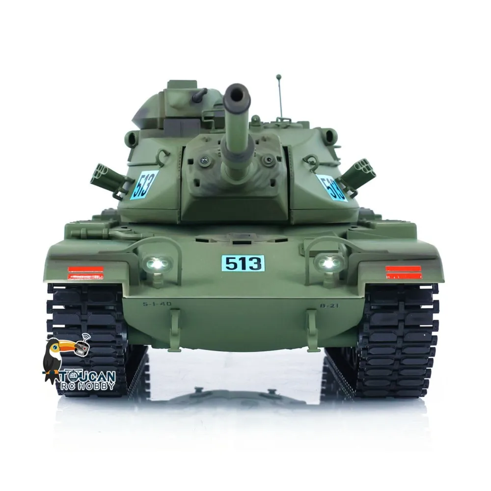 Model czołgu RC 1/16 TD M60A3 USA zdalnie sterowany, czołgi bojowe na podczerwień z pociskami BB, RTR, model samochodu, dym, gotowy do jazdy, zabawka Panzer, prezent