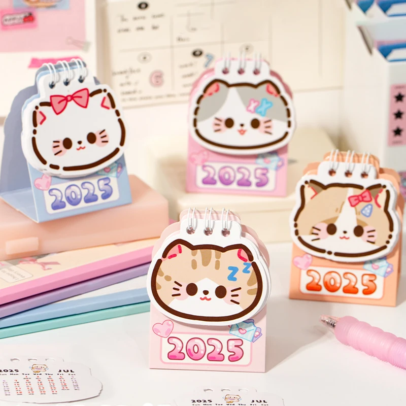 Mr. Paper 6Style 1Pcs/bag rice rice cat bean bean calendar for DIY handbook desktop office decorations student note-taking study