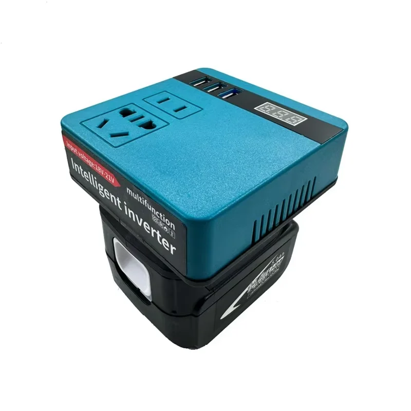 Battery Inverter For Makita/Dewalt/Milwaukee 18V Li-ion Battery Outdoor Power Inverter DC 18V to AC 220V Power Station Generator