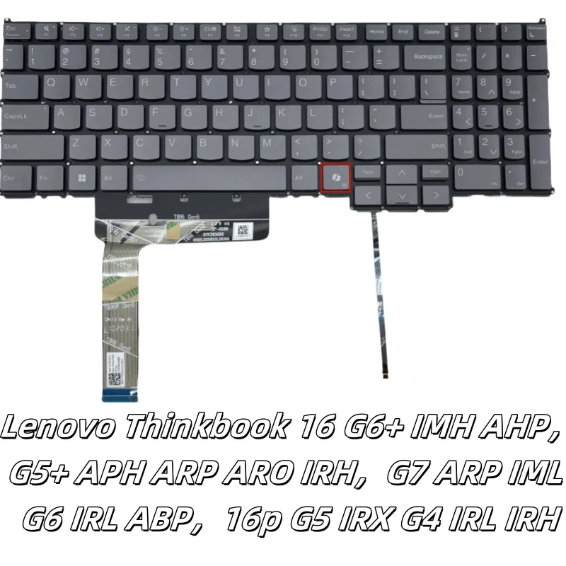 

Новая клавиатура с искусственным интеллектом для Lenovo Thinkbook 16 G6 IMH AHP, G5 APH ARP ARO IRH, G7 ARP IML G6 IRL ABP, 16p G5 IRX G4 IRL IRH