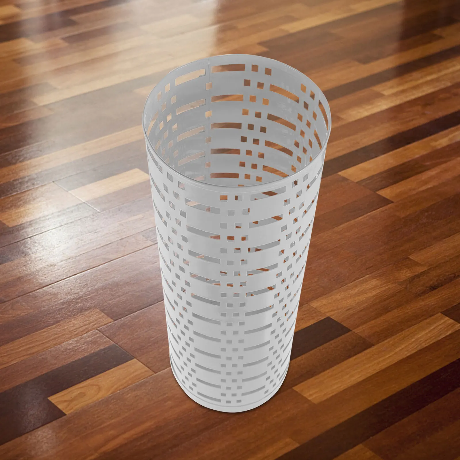 

Umbrella Stand Storage Rack Space-saving Holder for Indoor Outdoor Hotel White Round Iron Material Multi-functional Organizer