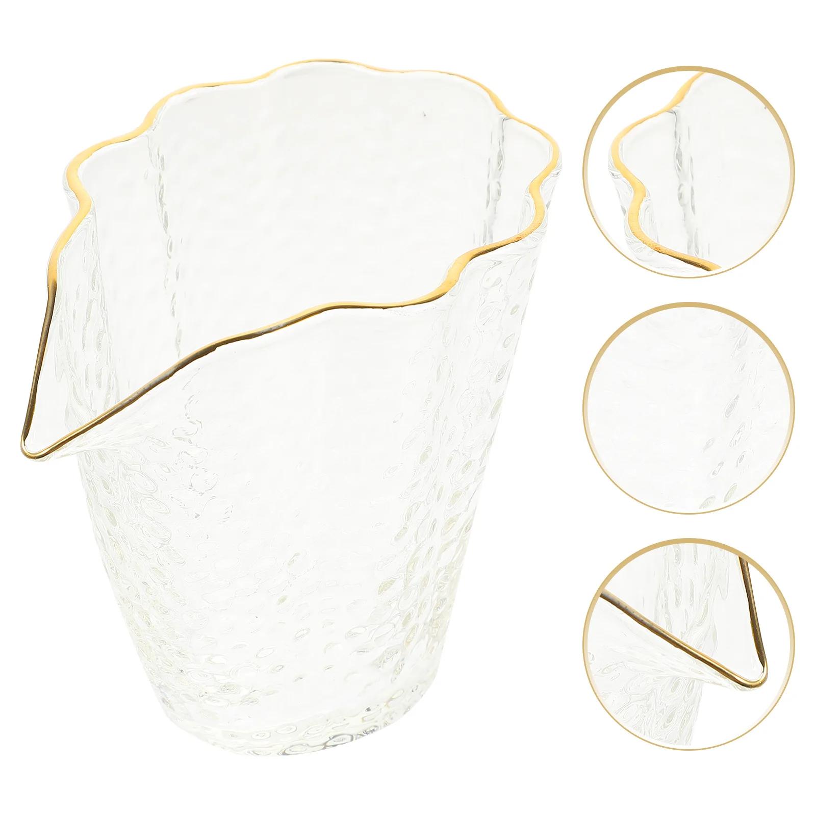 

Hammered Glass Tea Cup Elegant and Unique Design Multi-Purpose Tea Separator for Personal Gatherings and Entertaining