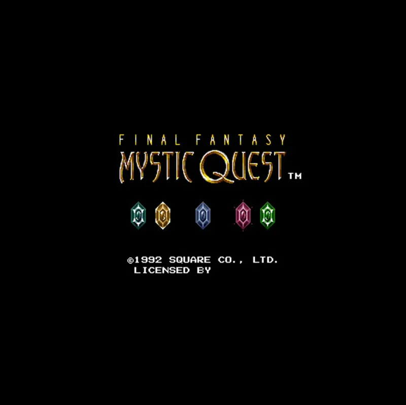Последняя Фантазия-Mystic Quest NTSC Версия 16 бит 46 пин большая серая игровая карта для игроков в США
