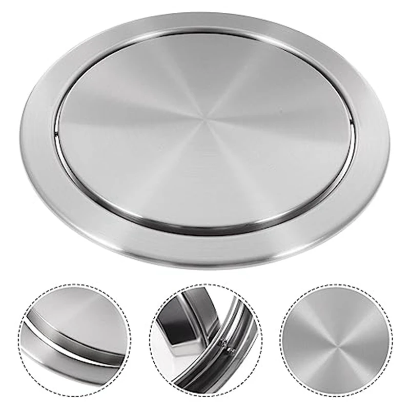 Trash Can Lid Simple Trash Grommet Embedded Countertop Round Cover Recessed Cover Trash Can Small For Kitchen Bathroom Office