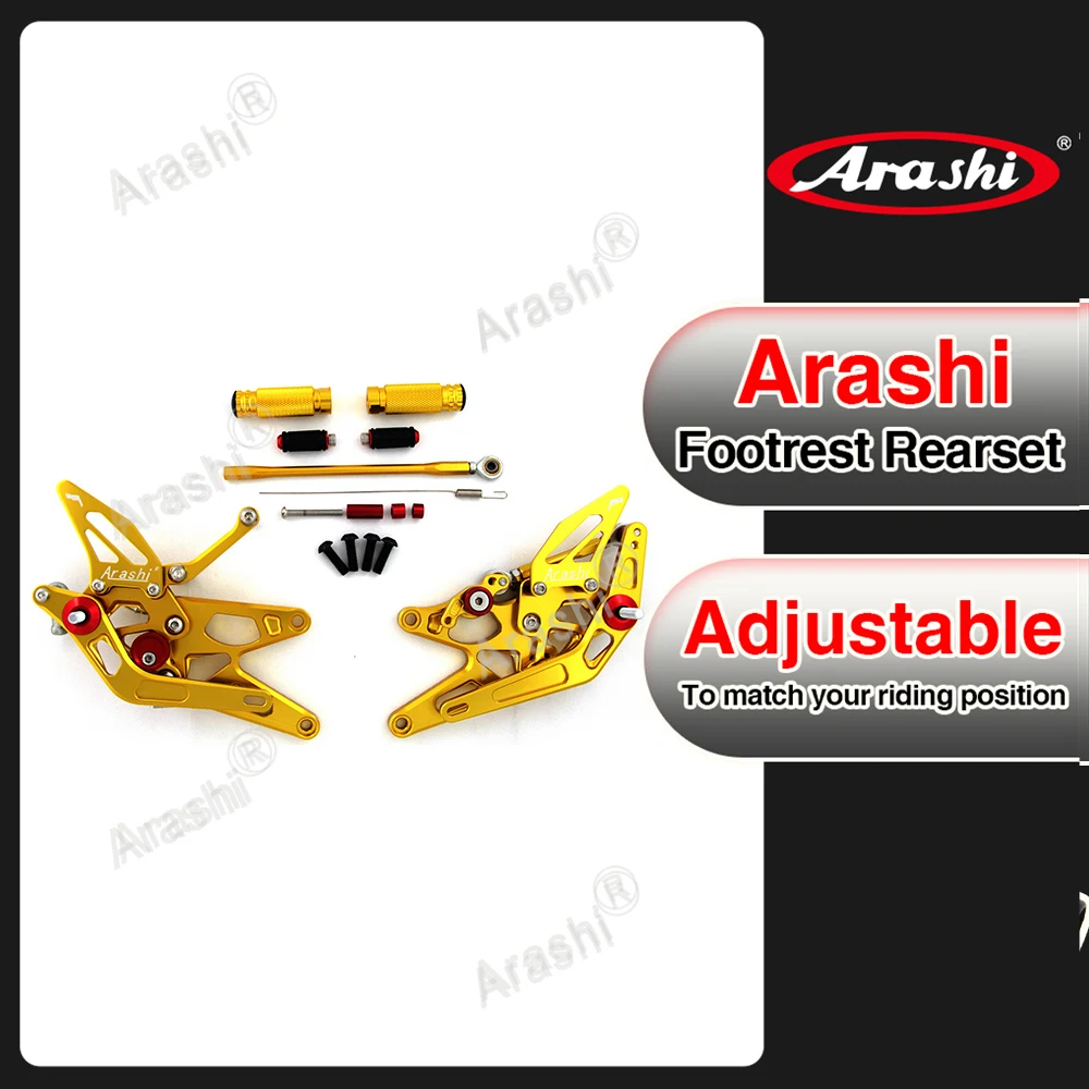 ARASHI V1.0 دراجة نارية CNC قابل للتعديل Rearsets مساند القدم أوتاد القدم دواسة لياماها YZFR1 YZF-R1 YZF R1 2005-2006 05 06 GP التحول