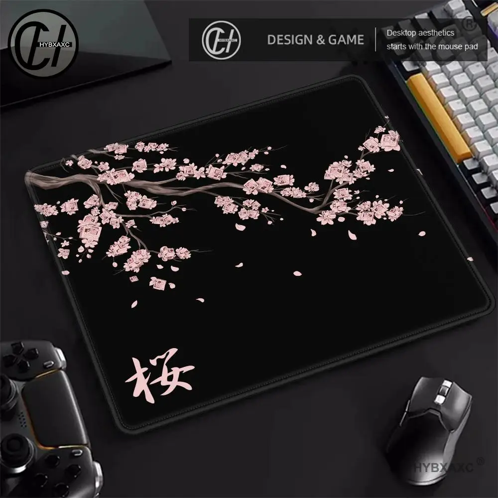 Japanese Style Sakura Mouse Pad Small Mouse Pad Desk Pad Desktop Computer Keyboard Wireless Mouse Boy Girl Gift for Play games