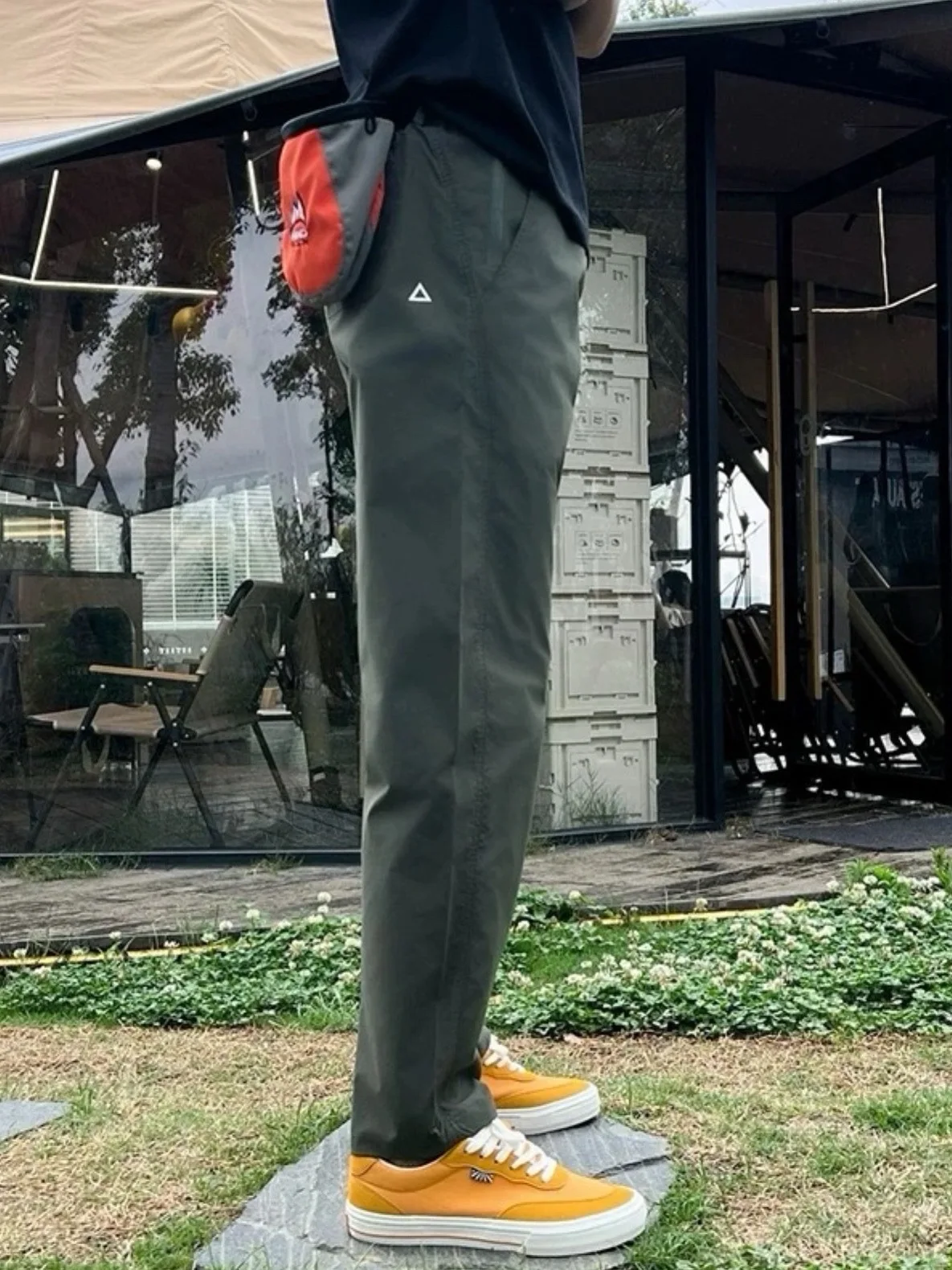 

Qui Dry Soft ell Cargo Pants Men's Spring Summer Faion Thin Spor Casual Workwear Trousers Breathable Straight Leg