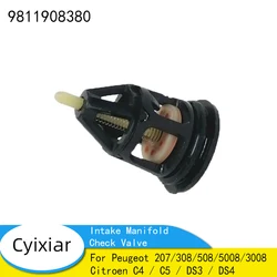 Turbocharged Intake Manifold Check Valve 9811908380 9812171780 For Peugeot 207/308/508/5008/3008 Citroen C4 / C5 / DS3 / DS4