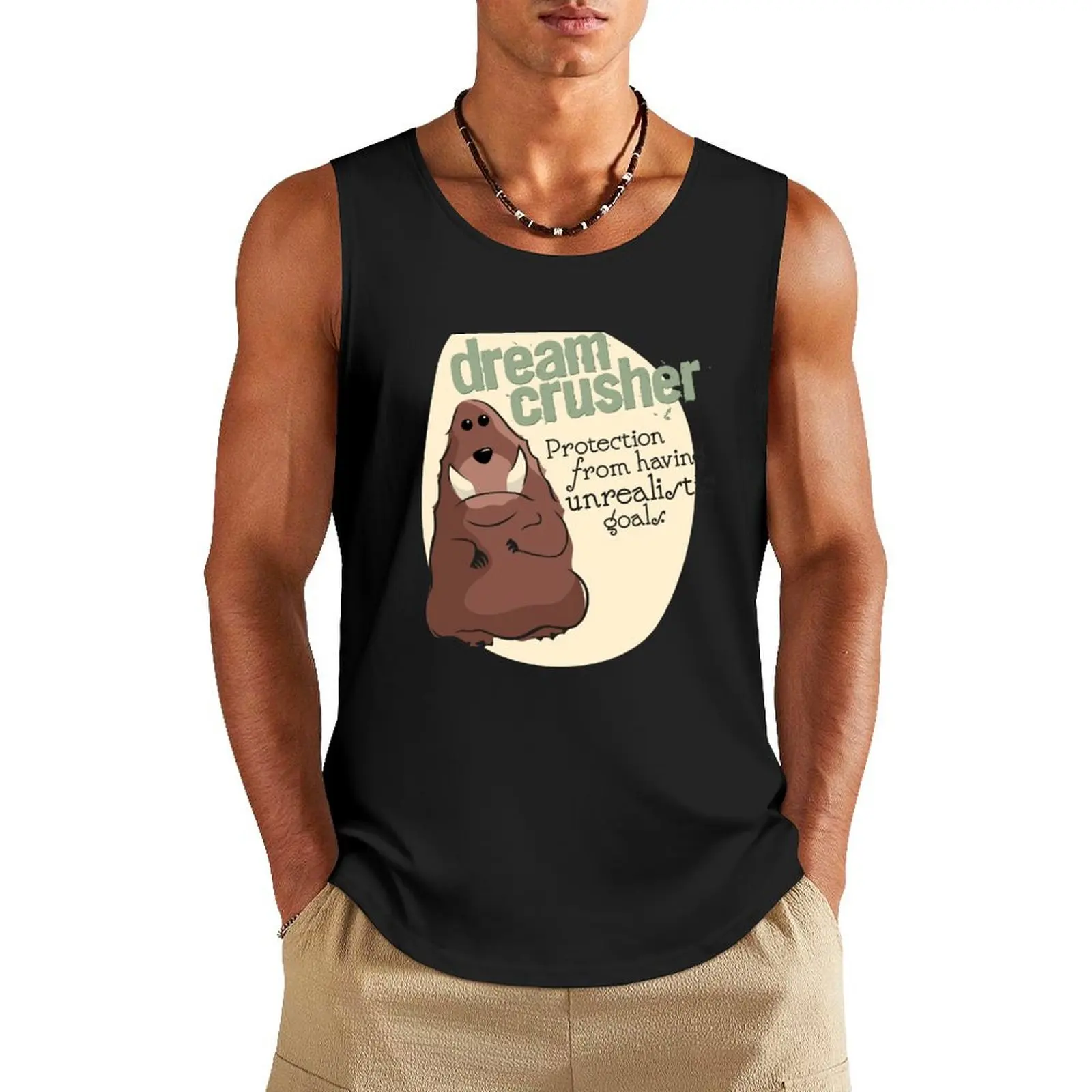 

Dreamcrusher Tank Top Bodybuilding shirt T-shirt Men's gym Men's summer clothes