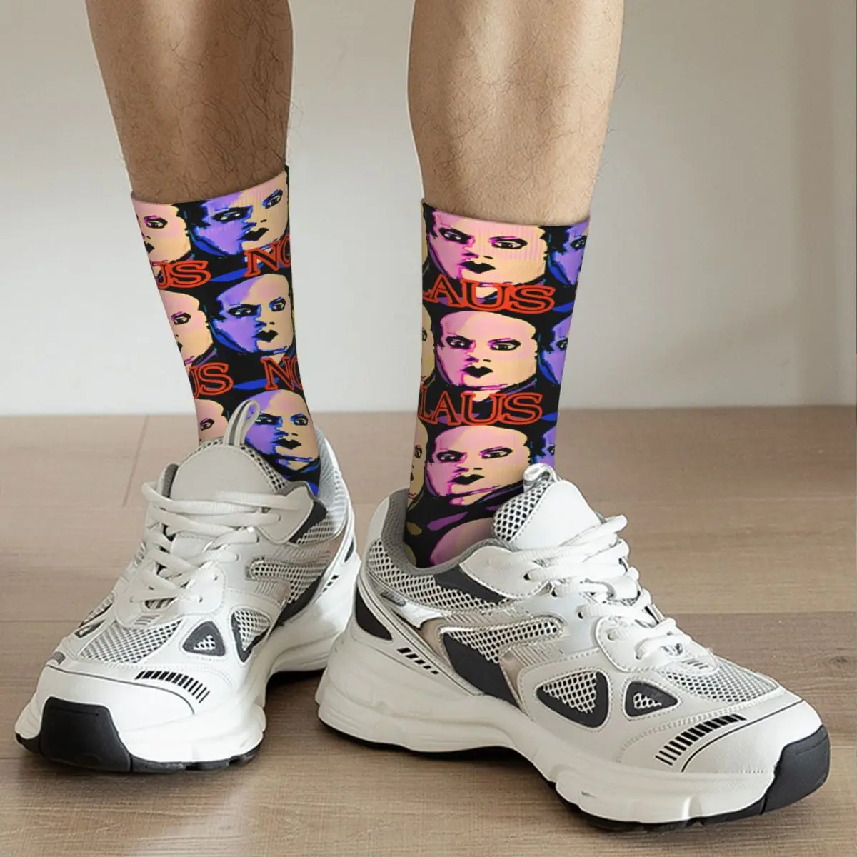 Calcetines de compresión para hombre y mujer, calcetín Unisex con estampado divertido y sin costuras, estilo Hip Hop, álbumes Retro, k-lauss, Nomi, Harajuku, novedad