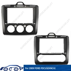 Rádio do carro para Ford Focus 2, MK2 2004-2011, 9in Black, andróide, GPS, MP5, leitor estéreo, painel da unidade principal, quadro do traço, 2 din