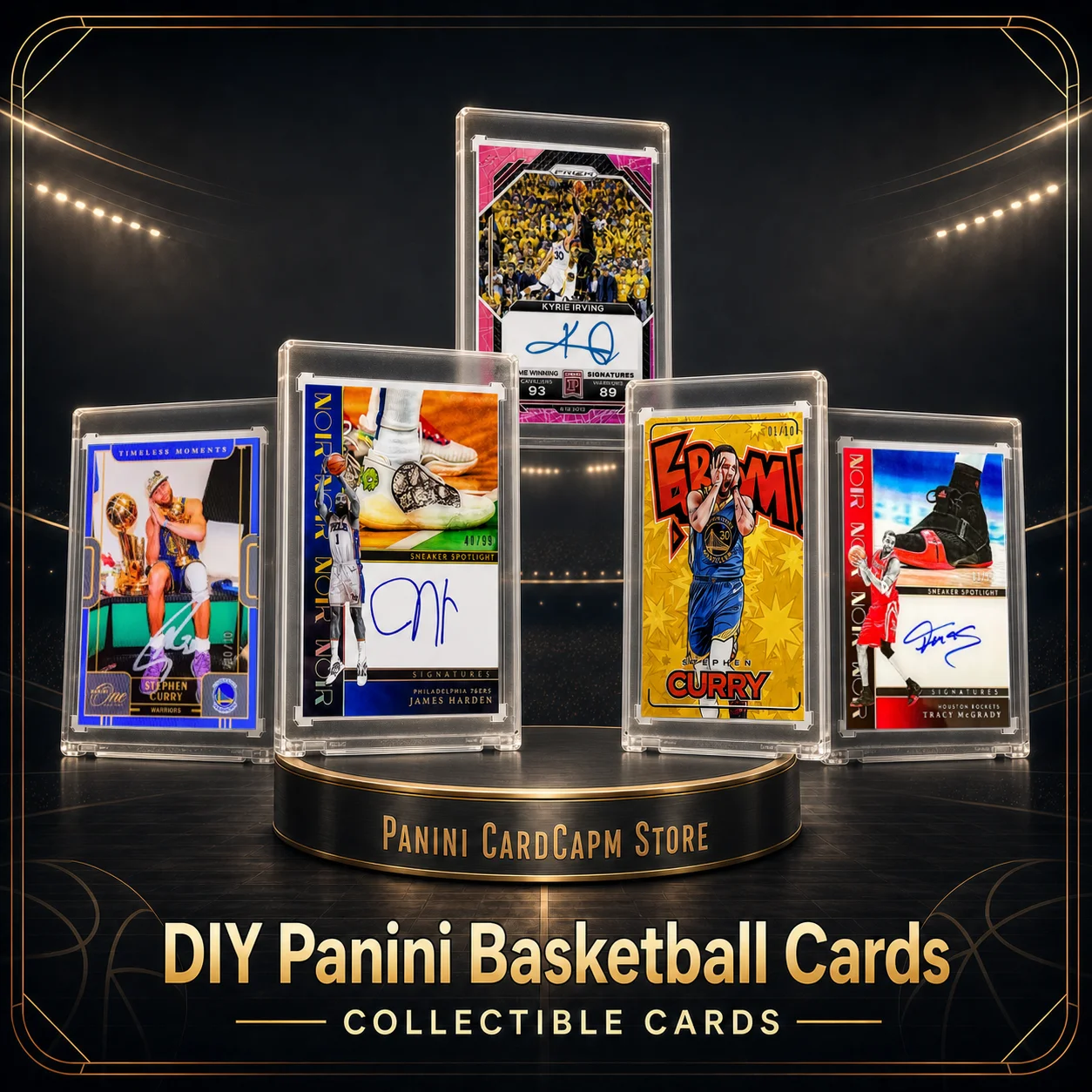 DIY Panini NBA Basketball Cards JAMES HARDEN Kobe Curry  James Custom Collectible Cards  for Collectors