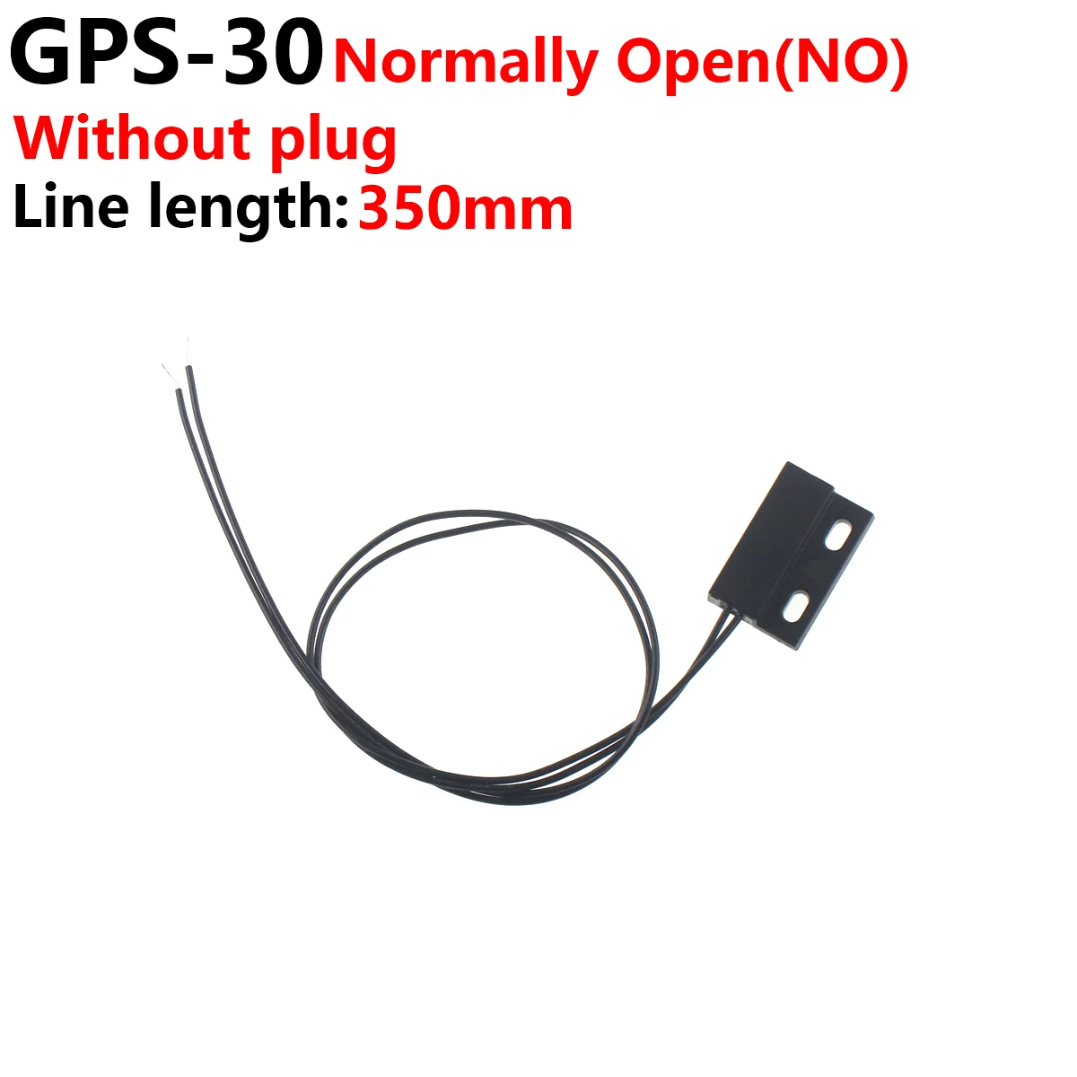 GPS-01/23/30 Rietbuisdraadlengte 350Mm Normaal Open/Normaal Gesloten Nabijheidsschakelaar Kleine Magnetische Schakelaar Plastic Bandkabel