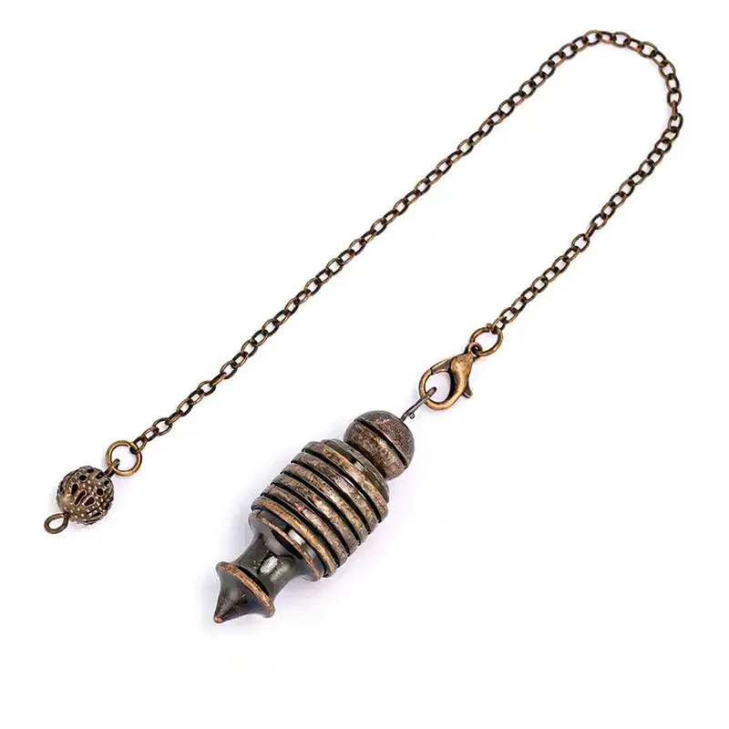 Silver Color Open Copper Pendulum for Dowsing Reiki isis Metal Pendulum Dowser question Answer Divination Spiritual Pendulo x229