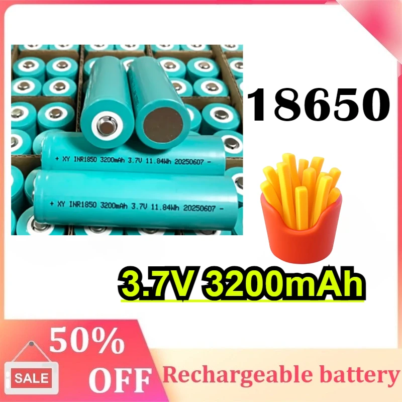

New 3.7V 3200mAh 25A 18650 High Power Tool Rechargeable Lithium Battery Pointy head Flat head