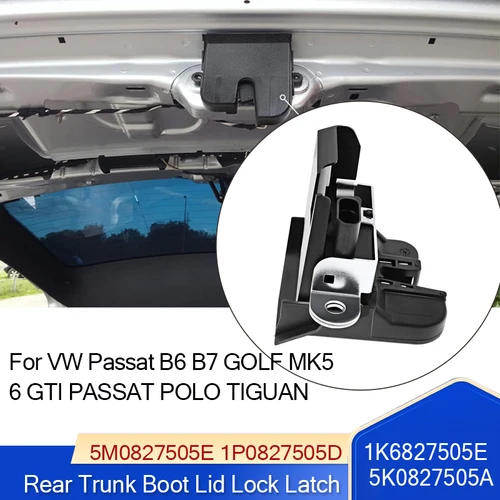 Pestillo de bloqueo de puerta de maletero trasero para VW Passat B6 B7 GOLF MK5 6 GTI PASSAT POLO TIGUAN 1K6827505E 5K0827505A 5M0827505E