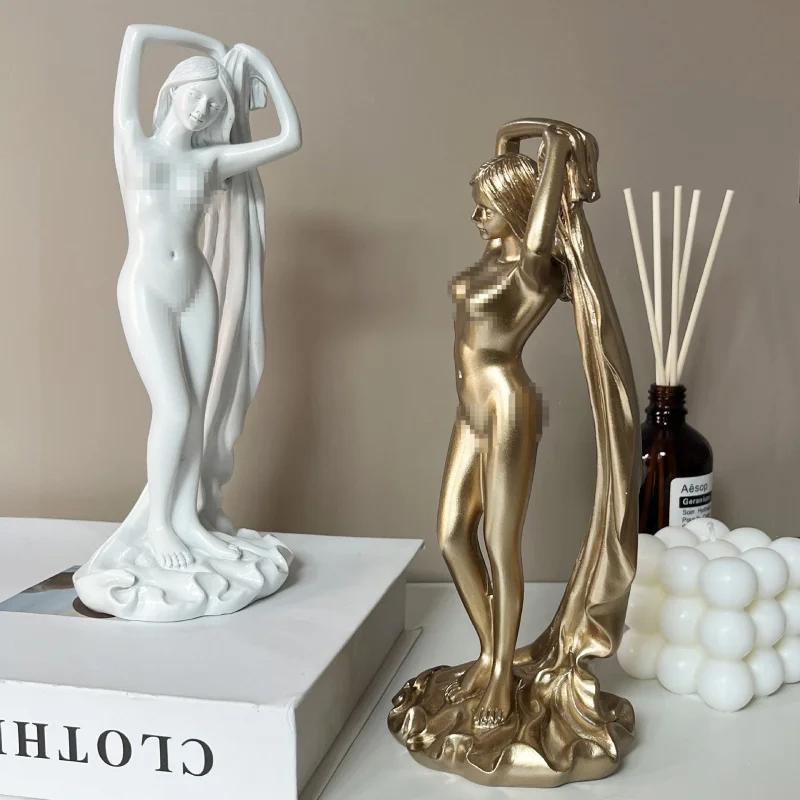 Estatua de la diosa innovadora, hogar, hotel, sala de yoga, artículo decorativo de resina de escritorio, regalo perfecto