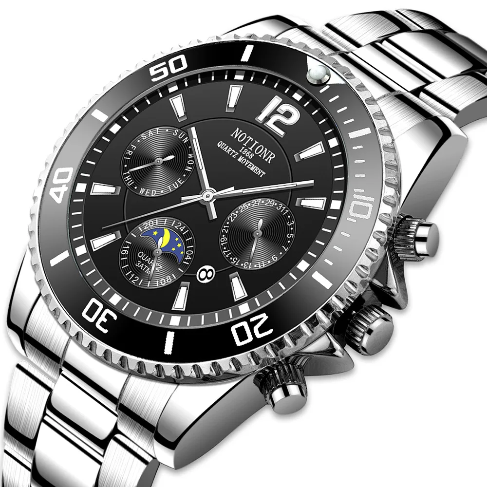 

Military Watch for Men TOP Brand Waterproof Sports Stainless Steel Mens Watches 2022 New Fashion Luxury Quartz Wristwatches xfcs