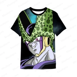 Camiseta de manga curta Goku masculina, Vegeta Tops, Dragon Ball Anime, camiseta do ginásio de verão, roupa para casal, camisetas engraçadas, 3D Print, Streetwear, 2024