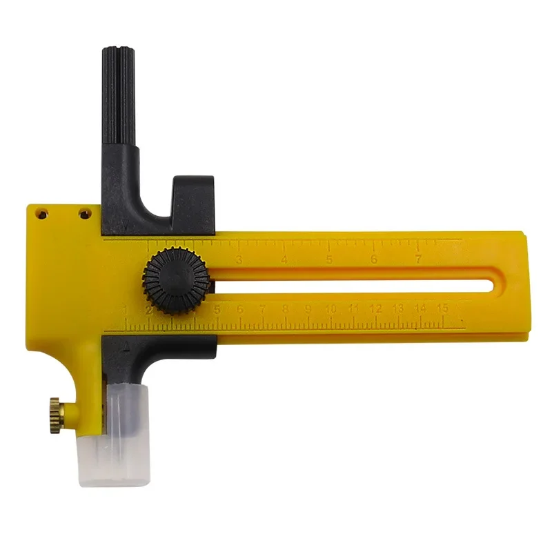 For Home For Office DIY Scrapbook Cutter Approx. 93x112mm 3.66x4.4in Non-slip Grip Plastic Pivot Spike Guard Compact Size