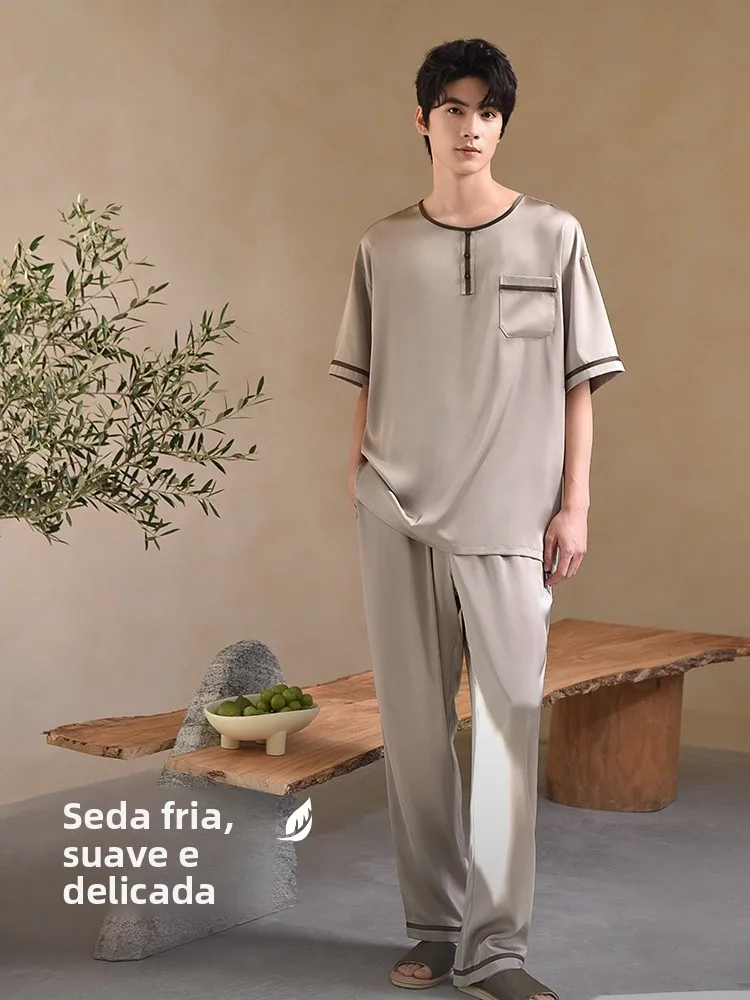 completo-pigiama-estivo-da-uomo-xuanjiang-in-seta-ghiaccio-leggera-casual-vestibilita-ampia-pantaloni-lunghi-comodo-per-la-casa