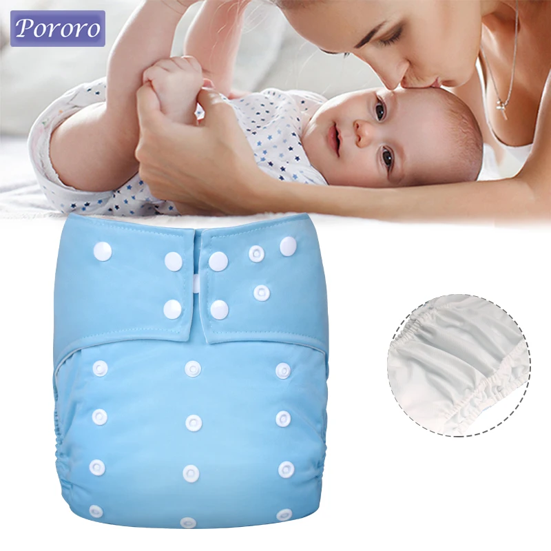 Mesh Fabric Toilet Training Solid Color Nappy Reusable Cloth Diaper Child Pocket Diapers Adjustable One Size Fit 3-8Year Old Kid