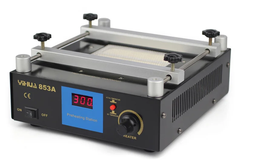 YIHUA 853A 600W Digital Display Preheating Station Anti Static Constant Temperature  BGA Rework Station Mobile Phone Preheater