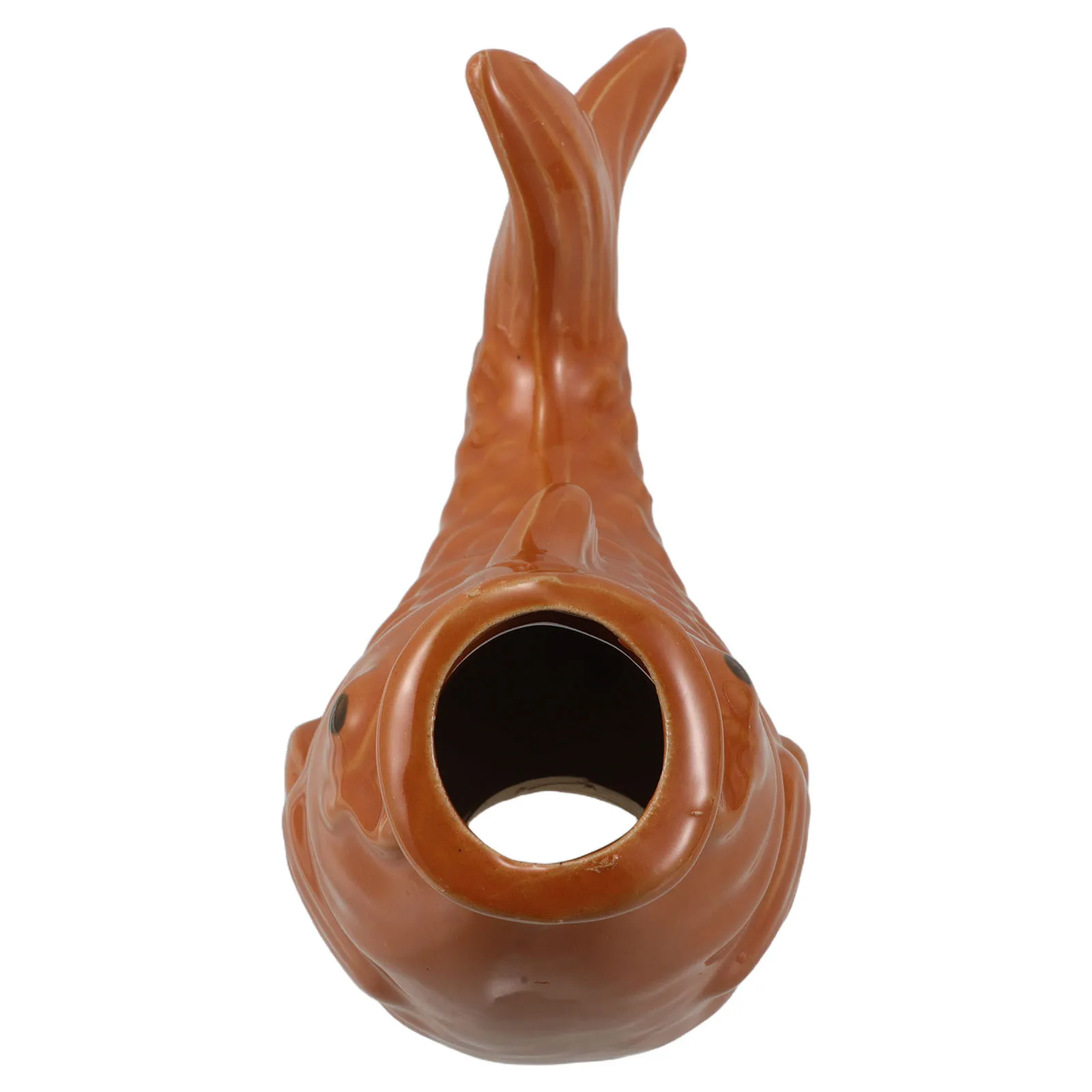 

Artistic Fish Fountain in Ceramic Material - Waterfall Spout for Serene Outdoor Ambiance and Drainage