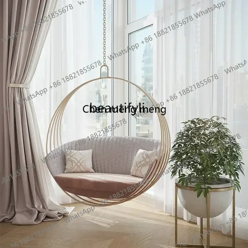New style NewBedroom Girl Living Room Single Hanging Chair Indoor Swing Balcony Homess 8617
