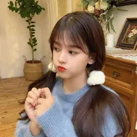 New Colorful Fluffy Hair Band For Women Girls Ponytail Holder Hair Tie Plush Scrunchie Rubber Band Fashion Hair Accessories 3