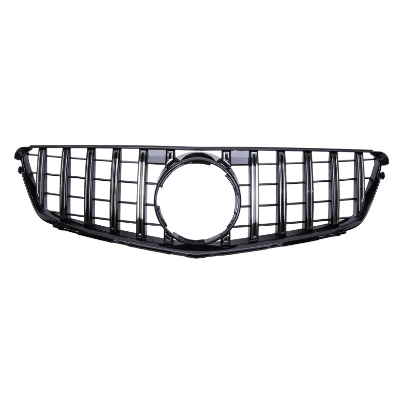 For Mercedes Benz C W204 Sport Racing Grill AMG GT 2007 2008 2009 2010 2011 2012 2013 2014 Facelift Front Bumper Grille  view 5
