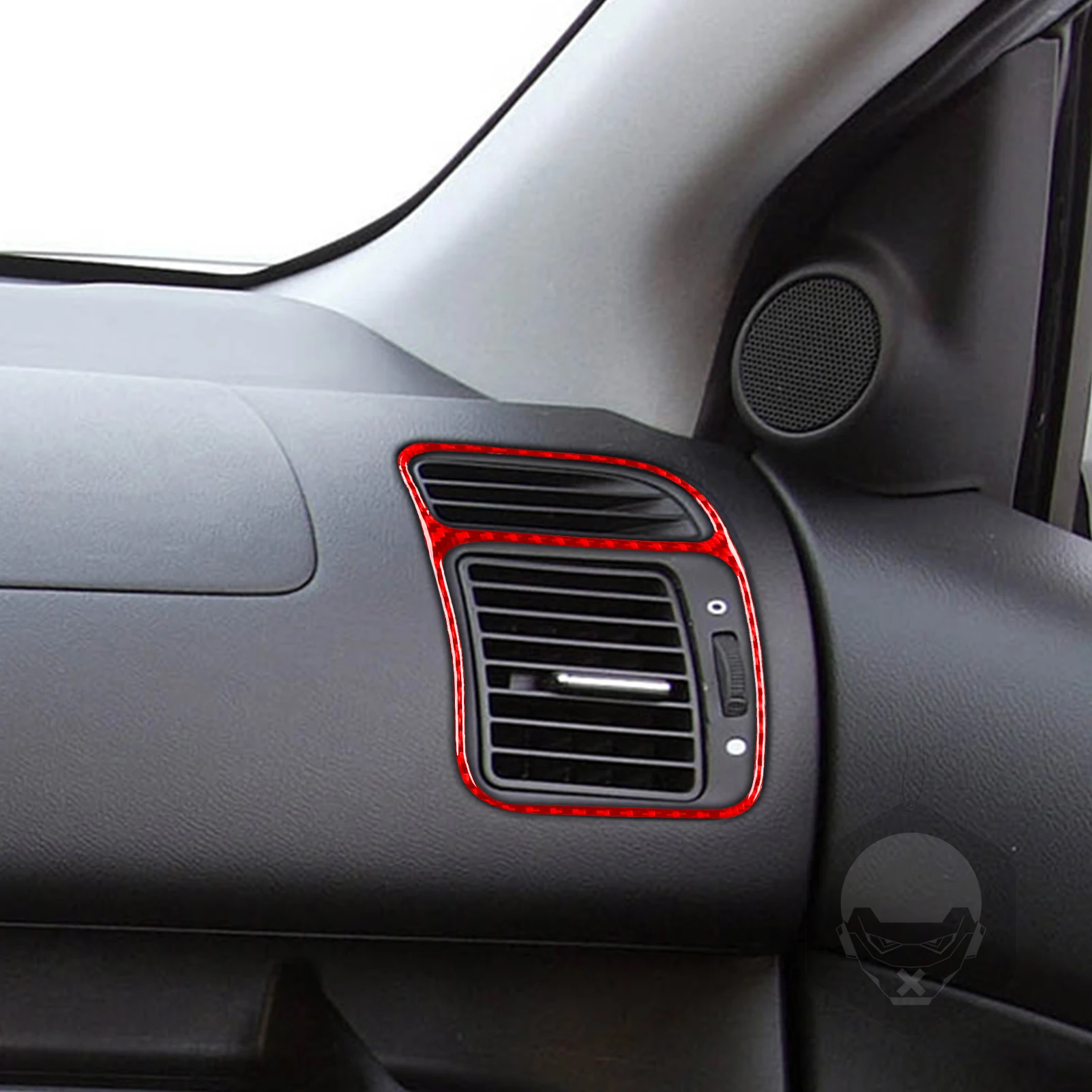 For Honda Civic Si 2001 2002 2003 2004 2005 Car Accessories Carbon Fiber Interior Dashboard Air Outlet Panel Trim Sticker