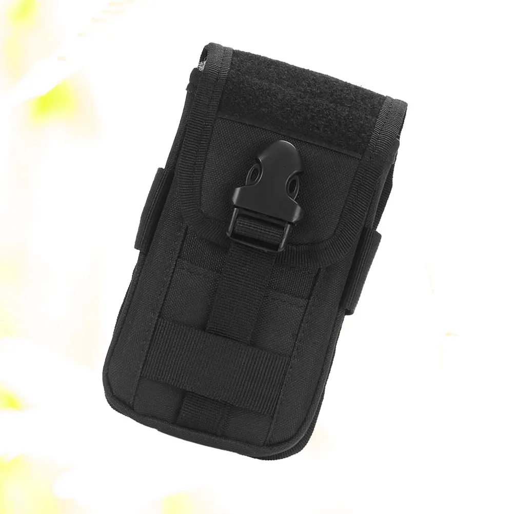 

Fanny Pack 10 Inch Black Camouflage Phone Bag Outdoor Smartphones Waist Pouch Durable Portable Storage Solution