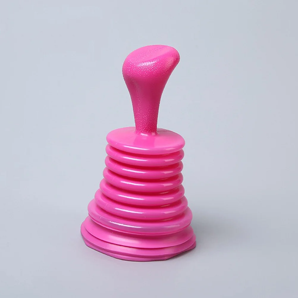 

Efficient ABS Basin Plunger 11x18cm Rose Red Drainage Cleaner for Bathroom Sink Tub Shower Laundry Drain Pipeline Dredge Tool