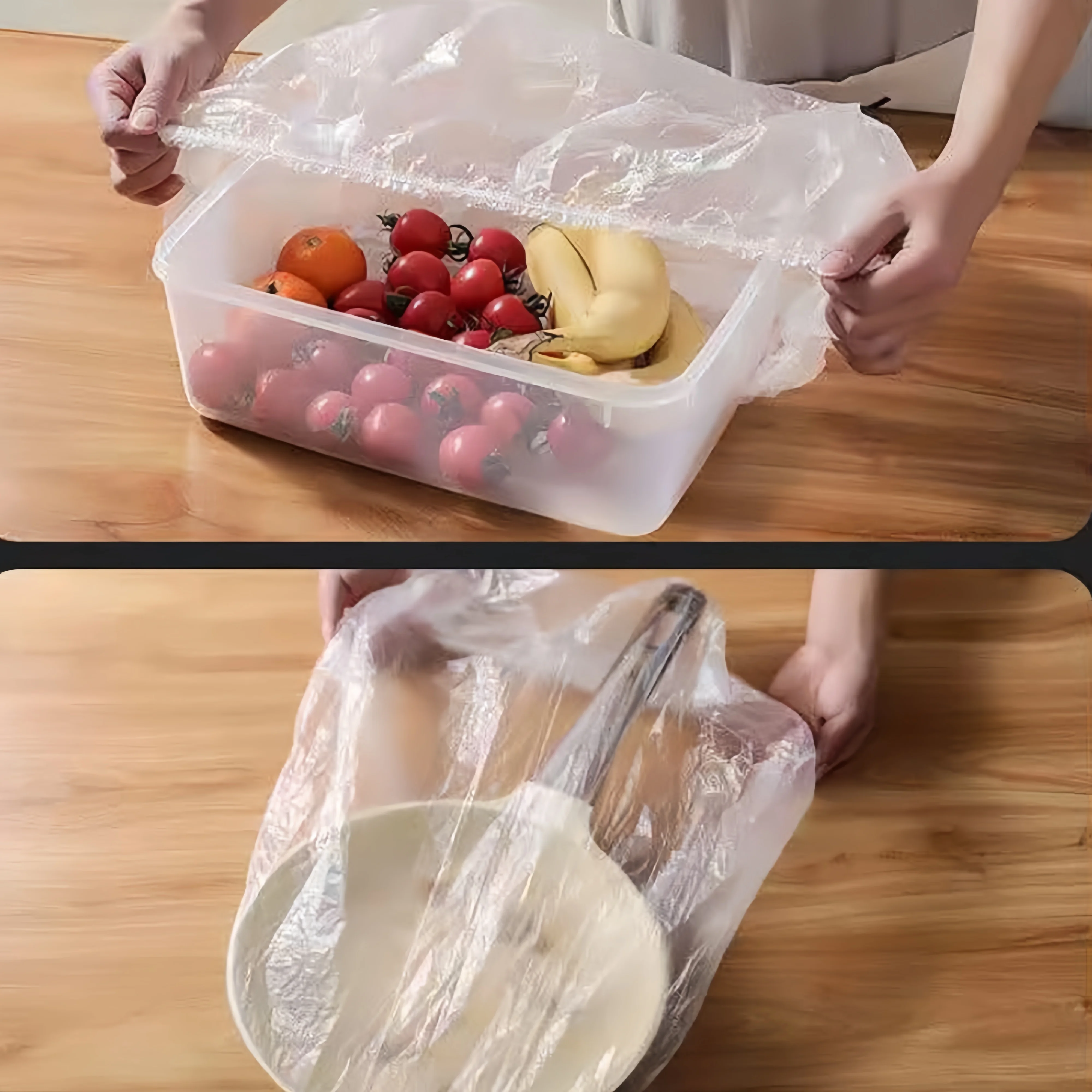 Disposable Food Cling Film Preservation Hood For Bowl Elastic Plate Small Appliance Air Fryer Coffee Maker Thickening Covers gallery 4