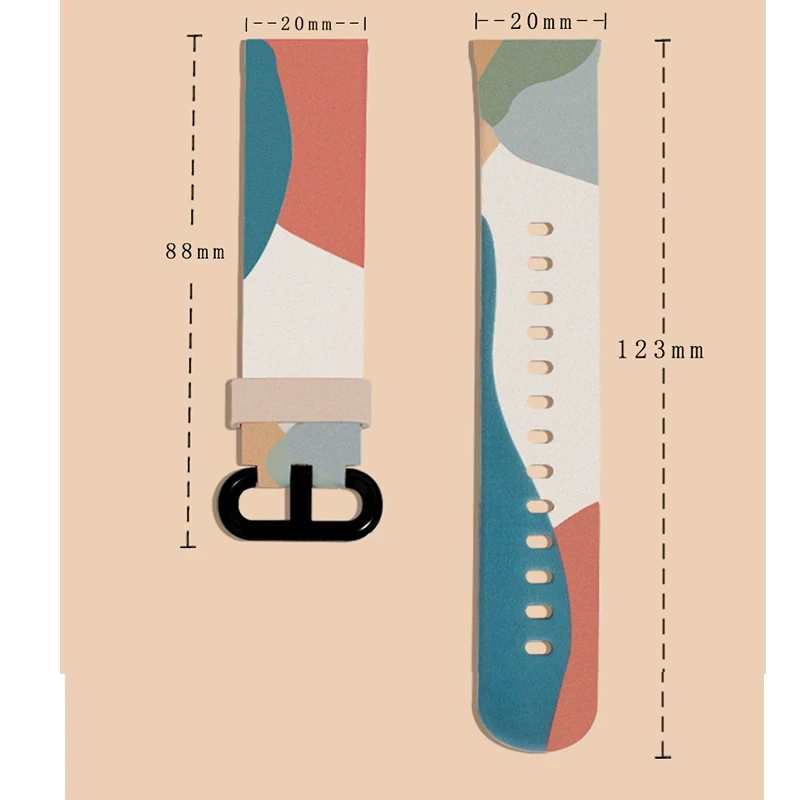 Morandi Silikon 20mm Strap Für Xiaomi Mi Uhr Lite Smart Uhr band Ersatz Armband Armband Redmi uhr