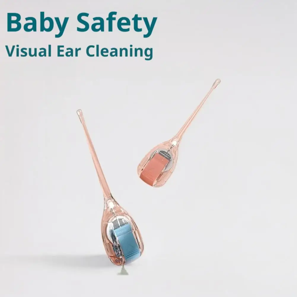 LED Children Cleaning Ear Picking Tools Visible Soft Comfortable High Quality Visual Silicone Ear Spoon Durable Easy To Clean