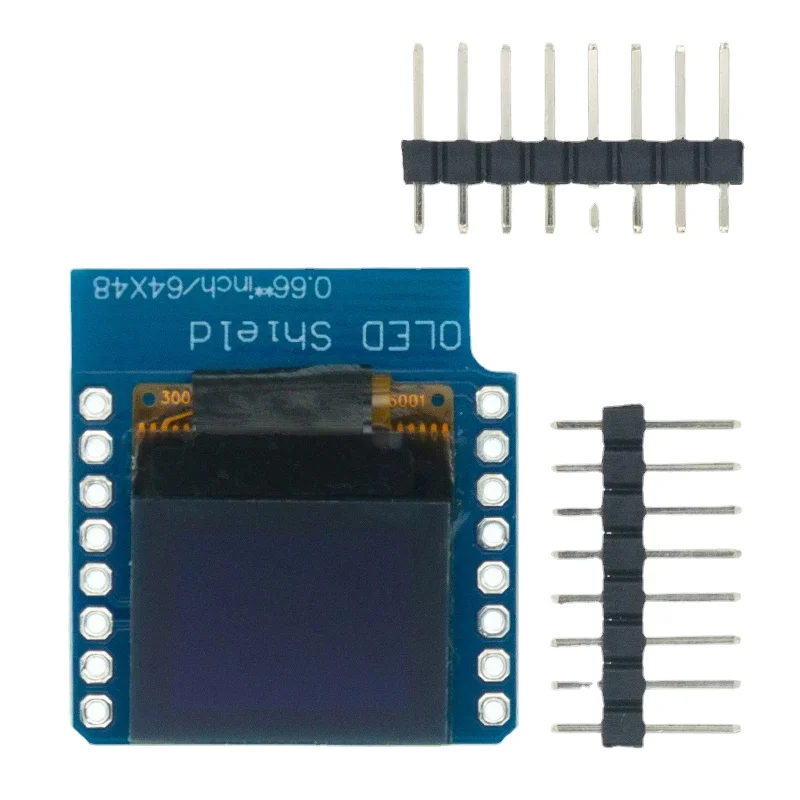 0.66 inch OLED Display Module for WEMOS D1 MINI ESP32 Module AVR STM32 64x48 0.66" LCD Screen IIC I2C OLED