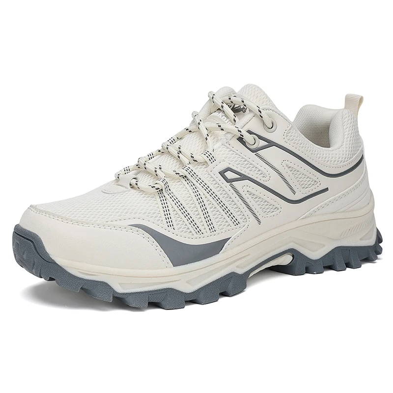 New Large Outdoor Mountaineering Shoes Men Spring and Autumn Mesh Breathable Sneaker Outdoor Travel Hiking Non slip Shoes