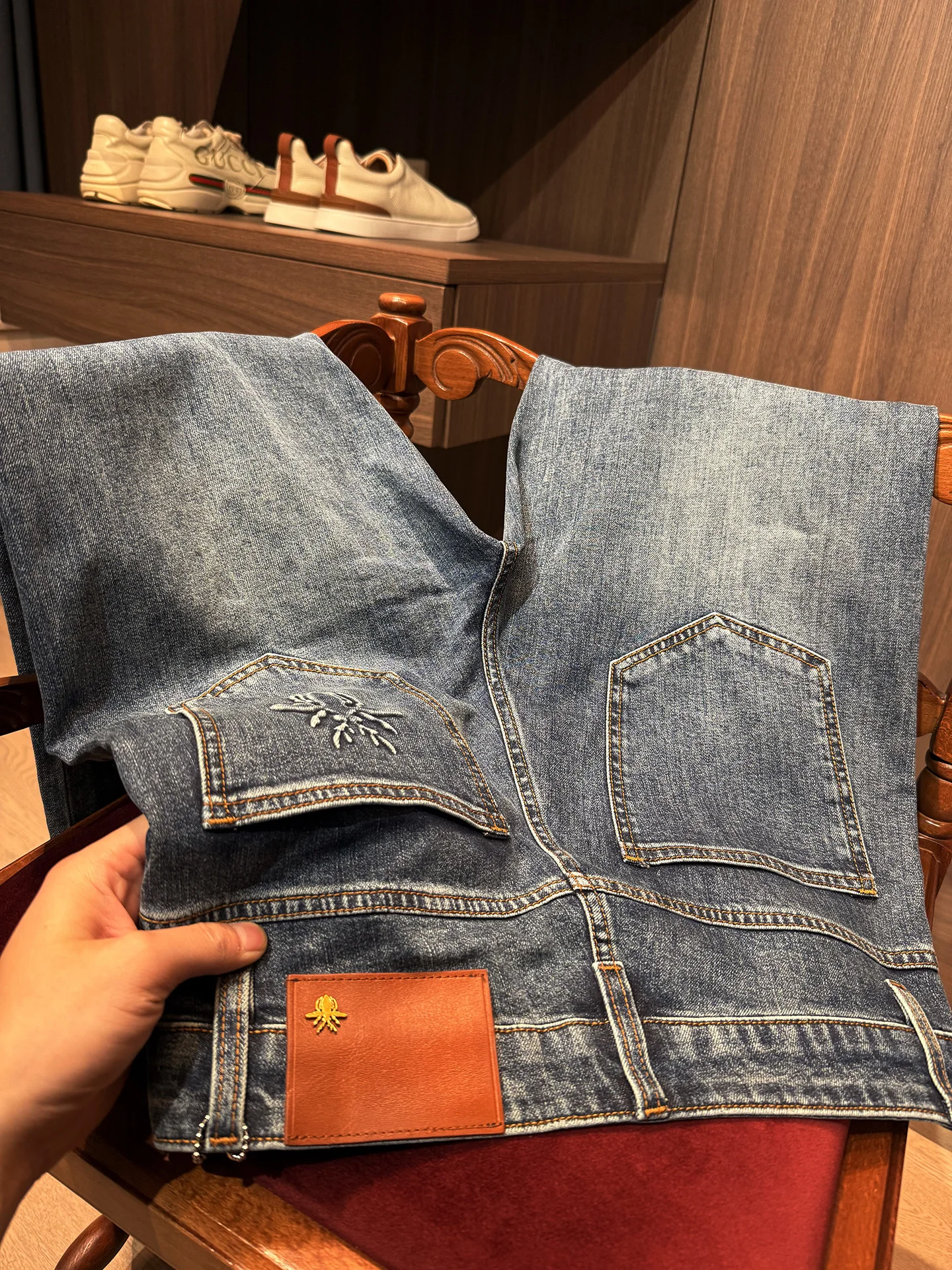 

Simple Detailed Men's Casual Thin Denim Pants Comfortable Elastic High Quali Straight Leg Spring Summer Jeans BALMIE