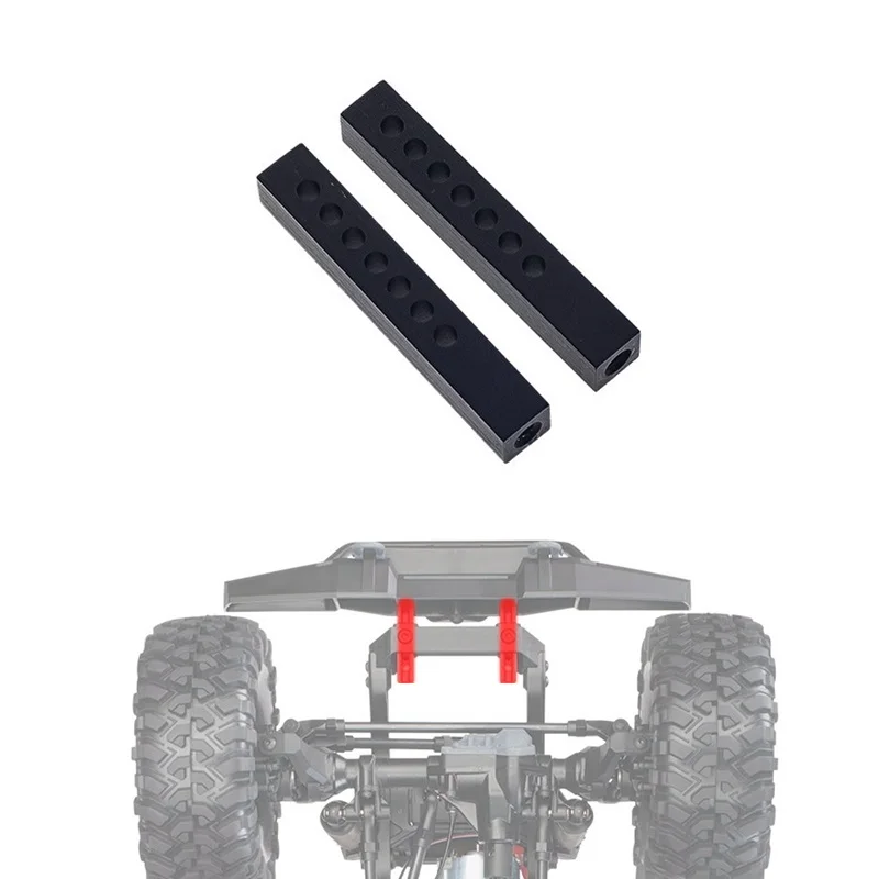 2 uds poste de soporte de montaje de parachoques de Metal para 1/10 coche trepador de control remoto Axial SCX10 90046 SCX10 III AXI03007 Traxxas TRX4 TRX6