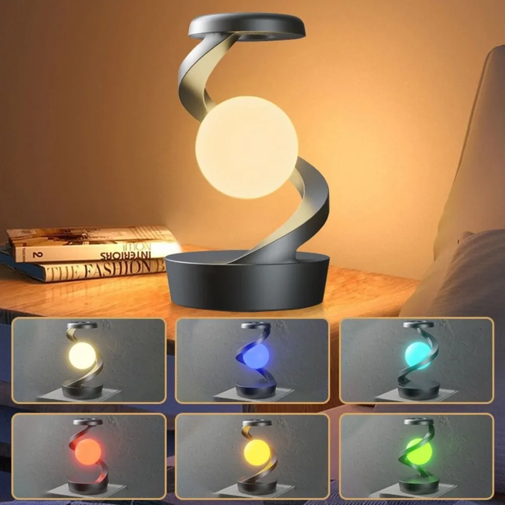 

New Multicolor 360° Rotating Floating Lamp Lighting Rechargeable LED Night Lamp with Motion Sensor Modern Table Lamp Desk
