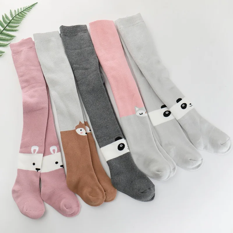 Winter Cotton Baby Pantyhose for Girls Boys Children Pants Socks Toddler Kid Cute Long Stockings Baby Girl Socks Kids Leggings